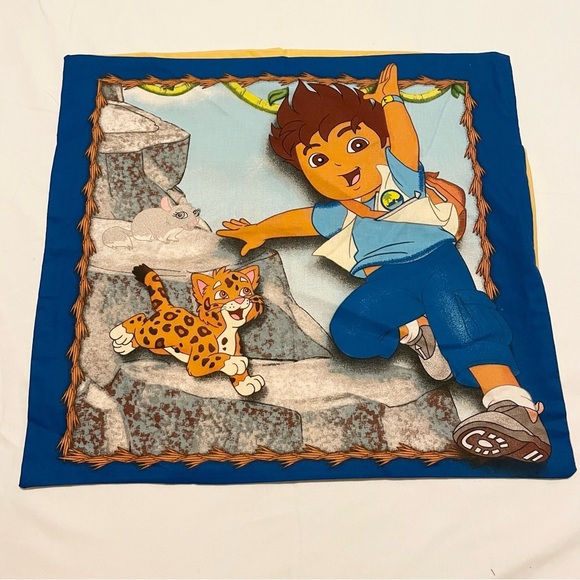 Go Diego Pillowcase Homemade 17” x 15.5” Pillow Case - Picture 1 of 16